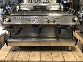 LA MARZOCCO FB80 3 GROUP BLACK ESPRESSO COFFEE MACHINE - picture0' - Click to enlarge