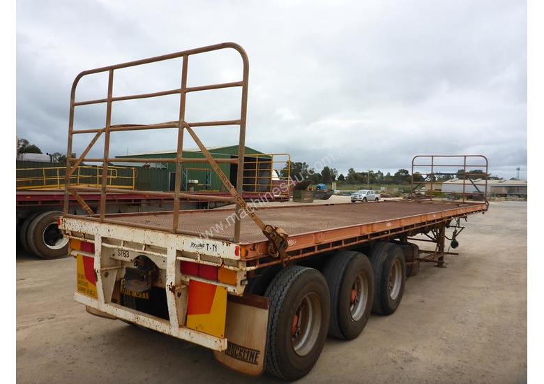 Buy Used 1990 haulmark trailers 1990 Haulmark Tri Axle 40 Flat Top Lead