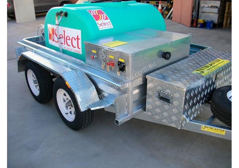 caption NEW MINE SPEC BLASTER TRAILER MOUNTED