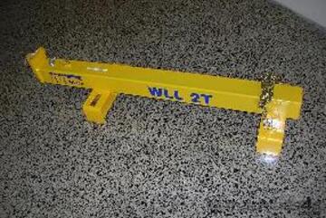 2 ton forklift jib with hook and chains