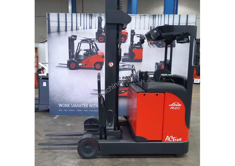 caption Used Forklift: R20S Genuine Preowned Linde 2t