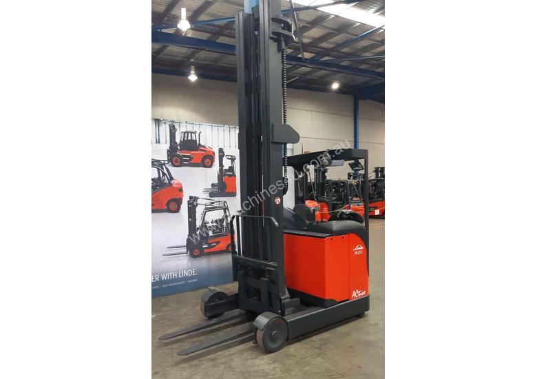 caption Used Forklift: R20S Genuine Preowned Linde 2t