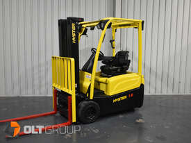 Hyster J1.8XNT Electric Forklift 1.8 Tonne 3 Wheel 4.6m Lift Height Low Hours Current Model - picture0' - Click to enlarge