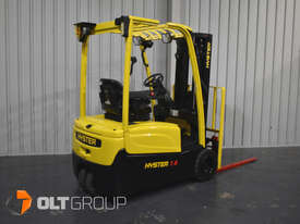 Hyster J1.8XNT Electric Forklift 1.8 Tonne 3 Wheel 4.6m Lift Height Low Hours Current Model - picture1' - Click to enlarge