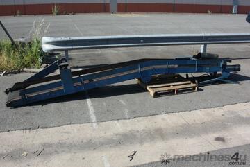 Motorised Rubber Belt ARTICLUATED Conveyor drum motor 4.8m x 350mm