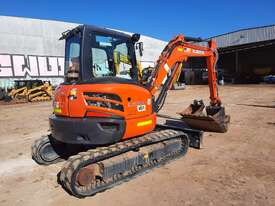 2019 KUBOTA U55-4 EXCAVATOR WITH FULL CABIN, HITCH AND BUCKETS, CIVIL SPEC WITH LOW 500 HOURS - picture0' - Click to enlarge