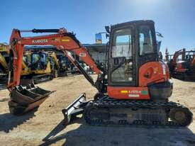 2019 KUBOTA U55-4 EXCAVATOR WITH FULL CABIN, HITCH AND BUCKETS, CIVIL SPEC WITH LOW 500 HOURS - picture1' - Click to enlarge
