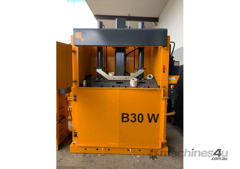 caption Bramidan B30W Vertical Baler | 30 Tonne Press Force | Great for Cardboard & Plastic - Hire
