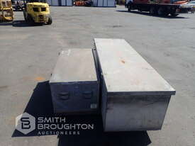 2 X METAL STORAGE BOXES - picture0' - Click to enlarge