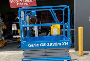 Genie GS1932M XH 19ft Micro Electric Scissor Lift With Rough Terrain Capabilities!