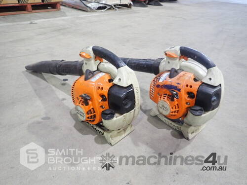 2 X STIHL BG86C PETROL BLOWERS