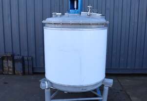 Stainless Steel Insulated Jacketed Tank Mixer - 600L