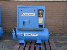 Peerless PS3/10HP Single Phase Rotary Screw Air Compressor: Belt Drive, 15Amp, 3HP, 270LPM at 10Bar  - picture0' - Click to enlarge