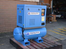 Peerless PS3/10HP Single Phase Rotary Screw Air Compressor: Belt Drive, 15Amp, 3HP, 270LPM at 10Bar  - picture0' - Click to enlarge