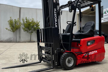 Hyworth 1.8T 3 Wheel Battery Electric Forklift from $29 per day!