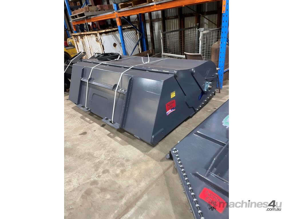 New 2023 norm engineering New NORM 2100mm Enclosed Skidsteer Broom Skid