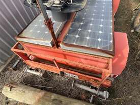 For Auction: Portable Traffic Lights, Solar Panels, Pair Trailer Tow - picture1' - Click to enlarge