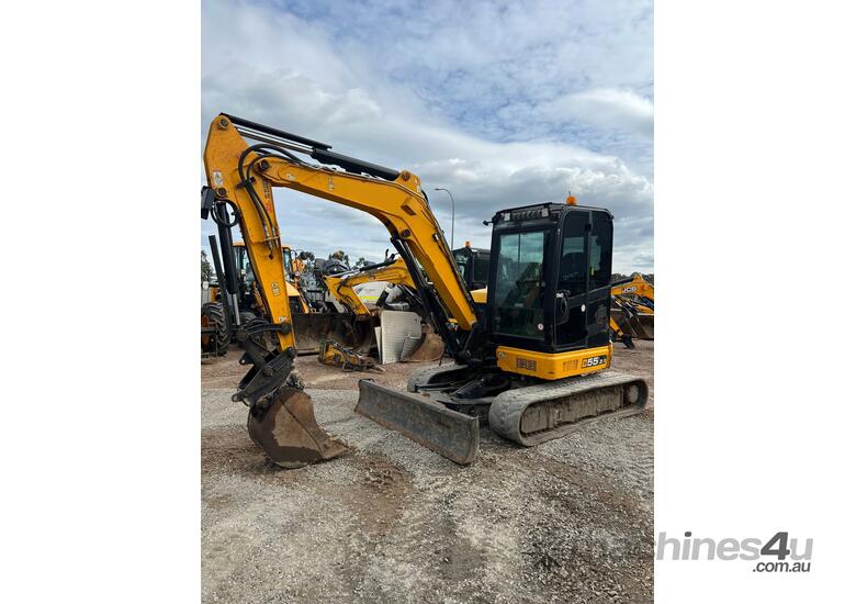 caption 2018 JCB 55Z MINI EXCAVATOR U4516