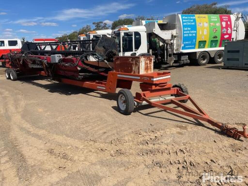 Used 26Ft Case DHX251 Windrower Front With 2003 Stumpjump WDX25 Trailer ...