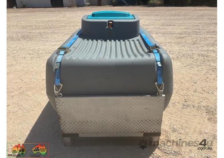 caption (1361) Rapid 800lt Diesel Tank Mounted and strapped down on frame to suit forklift (Griffith, NSW)