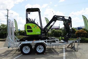 Achilles A28S Mini Excavator Yanmar Engine Trailer Package