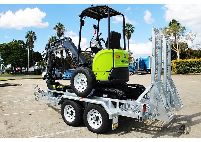 Achilles A26S Mini Excavator Yanmar Engine Trailer Package