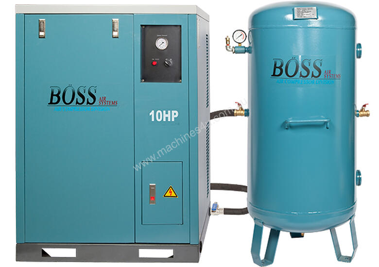 caption BOSS 48CFM/ 10HP Silent Air Compressor