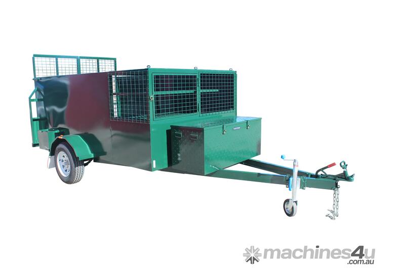 caption Custom Mower Trailers for Lawn Care and Garden Maintenance!