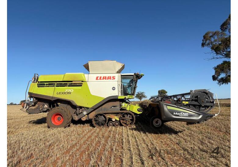 caption Combine Harvester Claas 770TT