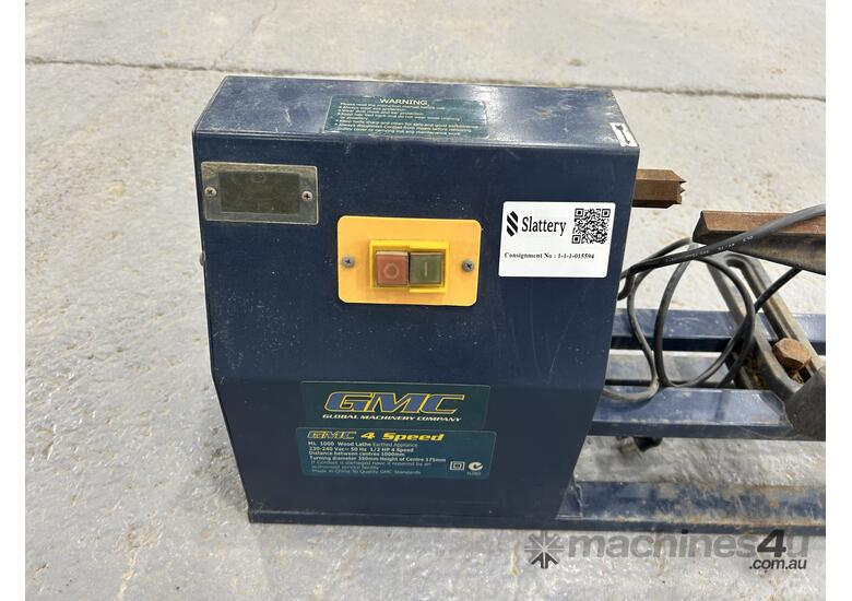 caption GMC woodworking lathe