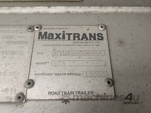 caption 2006 Maxitrans ST-3 Tri-Axle Curtainside Trailer