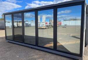 Expandable Container House with 2 Floor to Ceiling Glass Walls & Ensuite