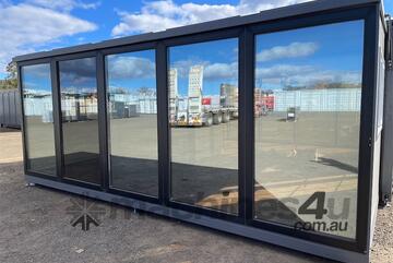 Expandable Container House with 2 Floor to Ceiling Glass Walls & Ensuite