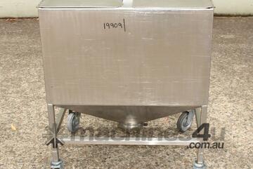 Stainless Steel Mobile Hopper Bin