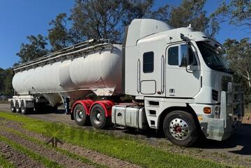 2010 Freightliner Argosy FLH with Kockums STF3-34 pneumatic dry bulk tanker