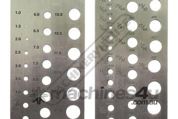 Metric & Imperial Drill Gauge 1-13mm & 1/16-1/2
