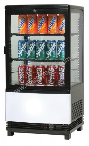 caption Bromic Countertop 4 Sided Curved Glass Fridge