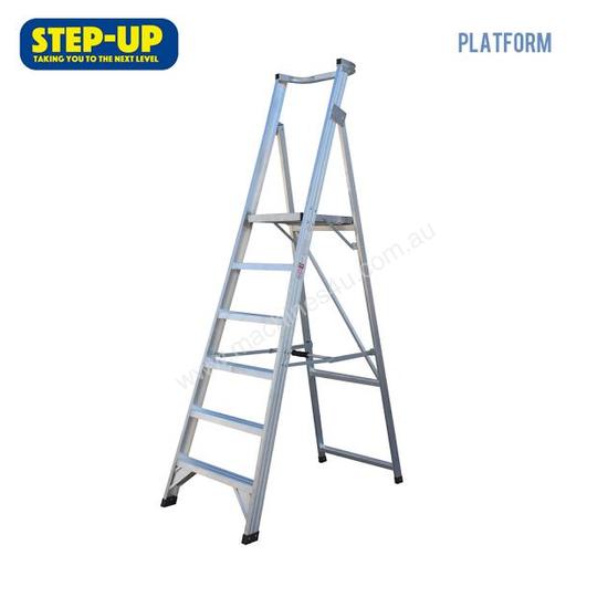 caption 1.5M ALUMINIUM PLATFORM STEP LADDER
