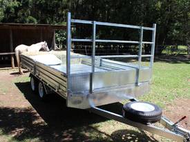 14x7 Flat Top Galvanised Trailer Carry Hay NEW - picture0' - Click to enlarge