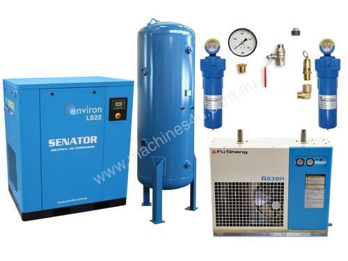 Senator 22 kW Air Compressor Professional Package