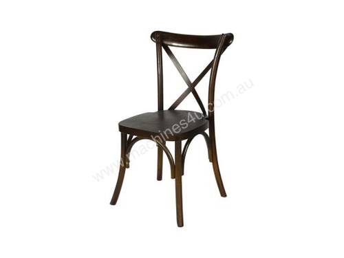 F.E.D. ZS-W03DB Dark Brown Classic cross back wooden dining chair