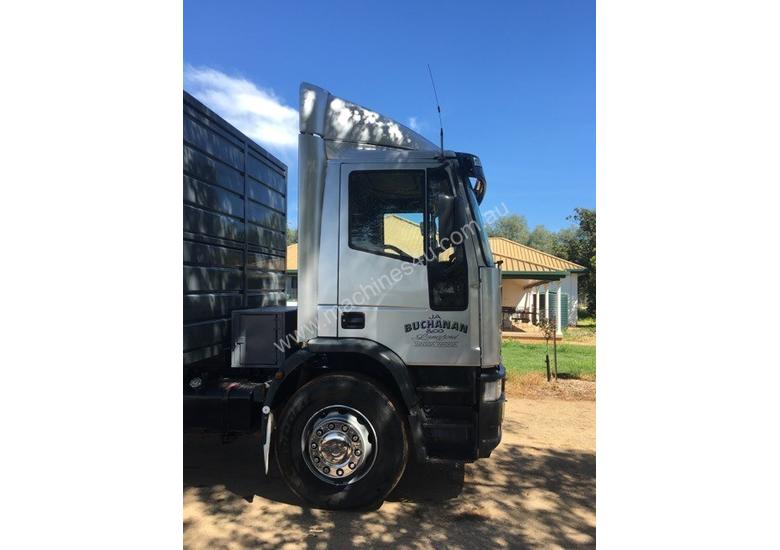 caption Iveco EuroCargo Stock/Cattle crate Truck