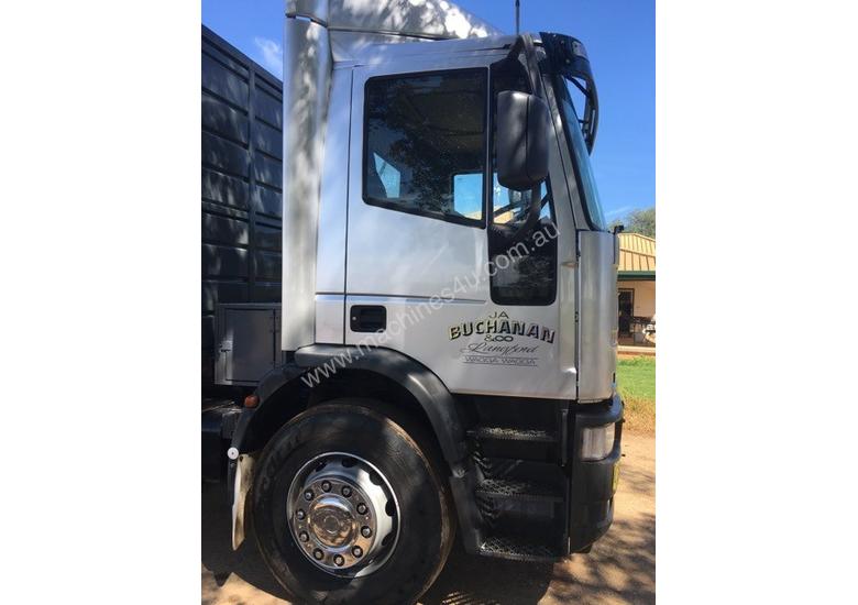 caption Iveco EuroCargo Stock/Cattle crate Truck