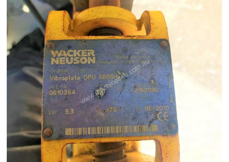Used 2010 digrite WACKER NEUSON DPU6555 DIESEL PLATE COMPACTOR LOW