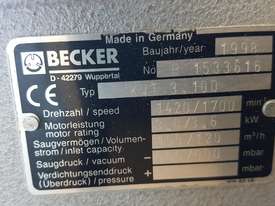BECKER VACUUM BLOWER - picture2' - Click to enlarge