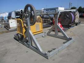 8ton cable drum stands with drum drive , diesel powered 5Kn recovery , remote controls - picture0' - Click to enlarge
