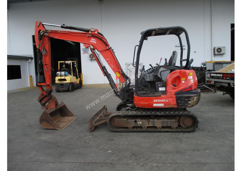 caption Kubota KX040-4 Excavator