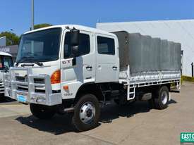 2012 HINO GT 500 4x4 Dual Cab Tray Top Drop Sides - picture0' - Click to enlarge