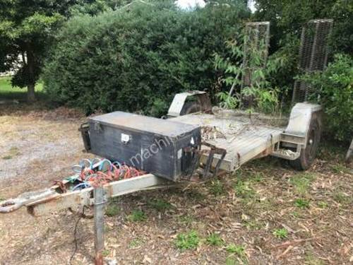 Galvanised Single Axle Plant Trailer with ramps