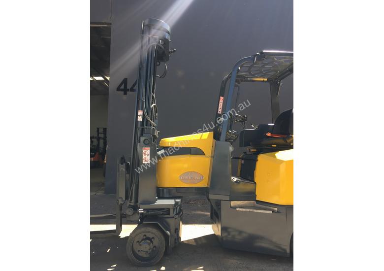 caption Aisle-Master Narrow Aisle 20SE Articulated Electric Forklift- Refurbished & Repainted